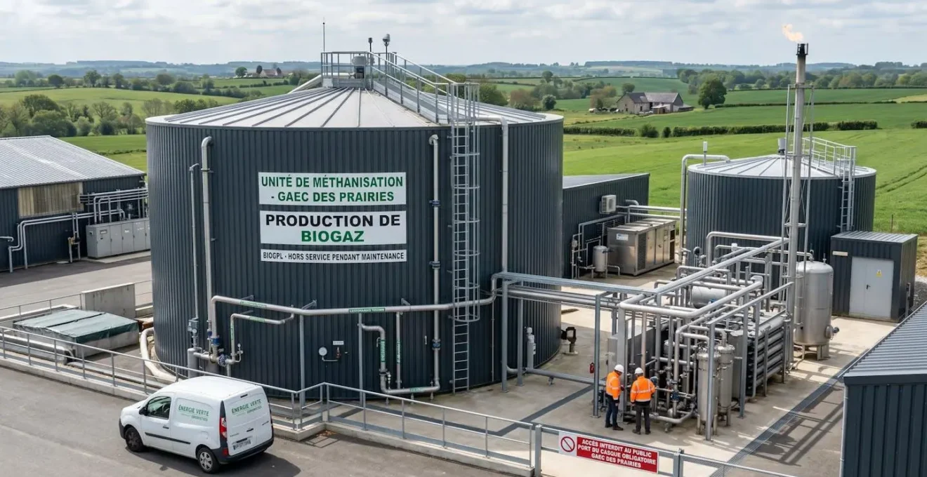 Unité de production de bioGPL dans une installation industrielle française moderne, infrastructure de méthanisation pour la production de gaz renouvelable