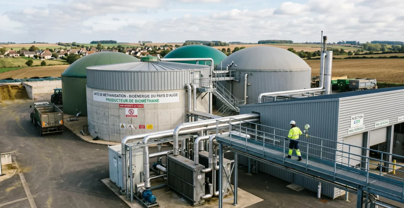 Unité de production de bioGPL dans une installation industrielle française moderne, infrastructure de méthanisation pour la production de gaz renouvelable